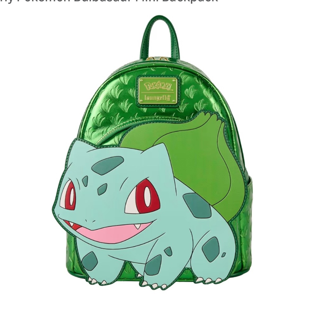 Loungefly Pokemon Bulbasaur minni Backpack Hard Tag , New!